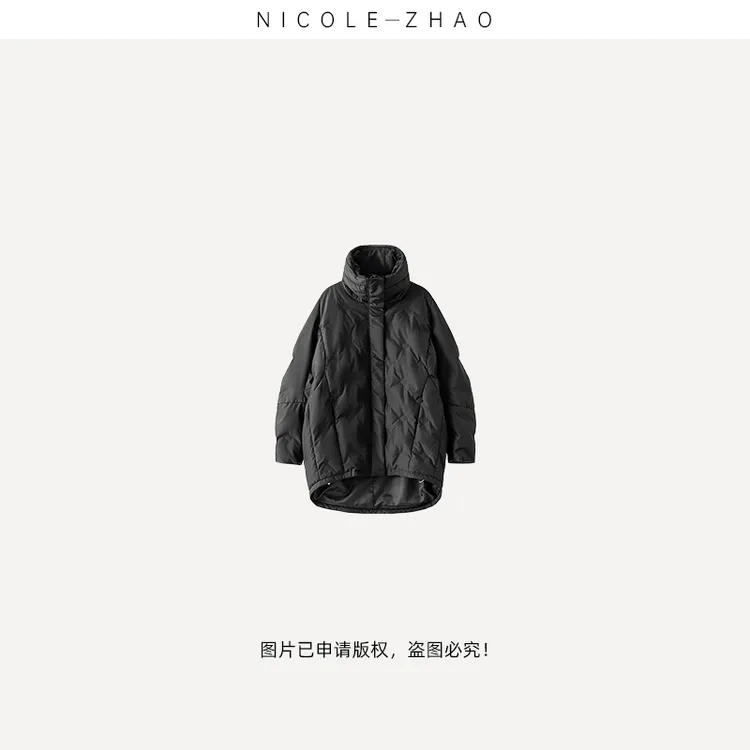 NZ0999（暗夜）【贵姐NICOLE】高端设计师款高奢鹅绒羽绒服时尚百搭