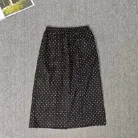 82864余小鱼  黑色波点松紧腰简约时尚百搭韩系时尚半身裙女装