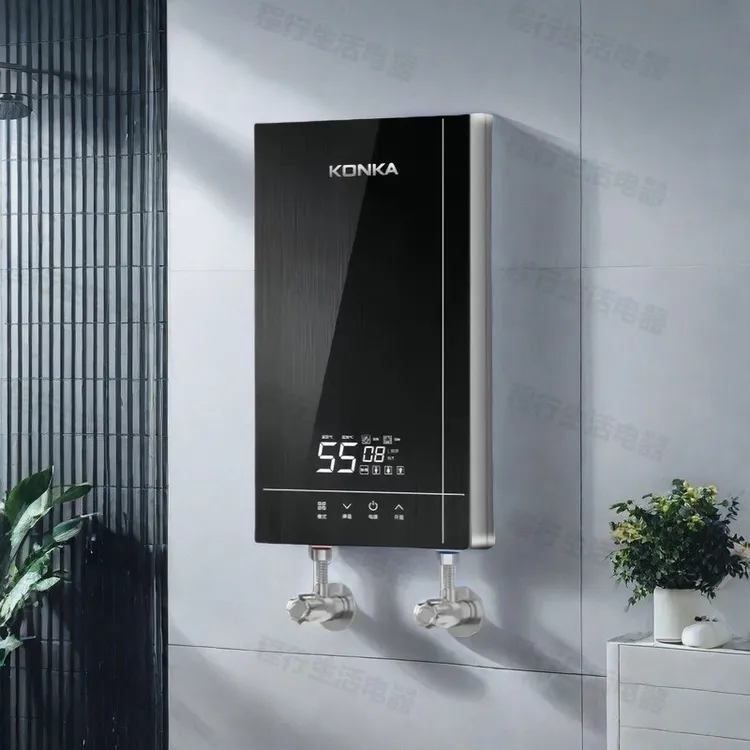 康佳即热式电热水器家用恒温集成打孔速热专用洗澡出租房卫生间变商品图