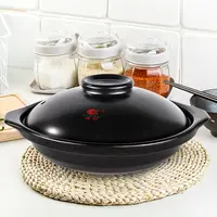 康舒干烧锅浅锅陶瓷煲耐高温煲仔饭煲汤炖菜焖煲明火大容量沙锅