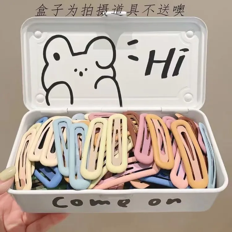 磨砂发夹女侧边简约气质发卡刘海碎发神器夹子头饰bb夹后脑勺卡子