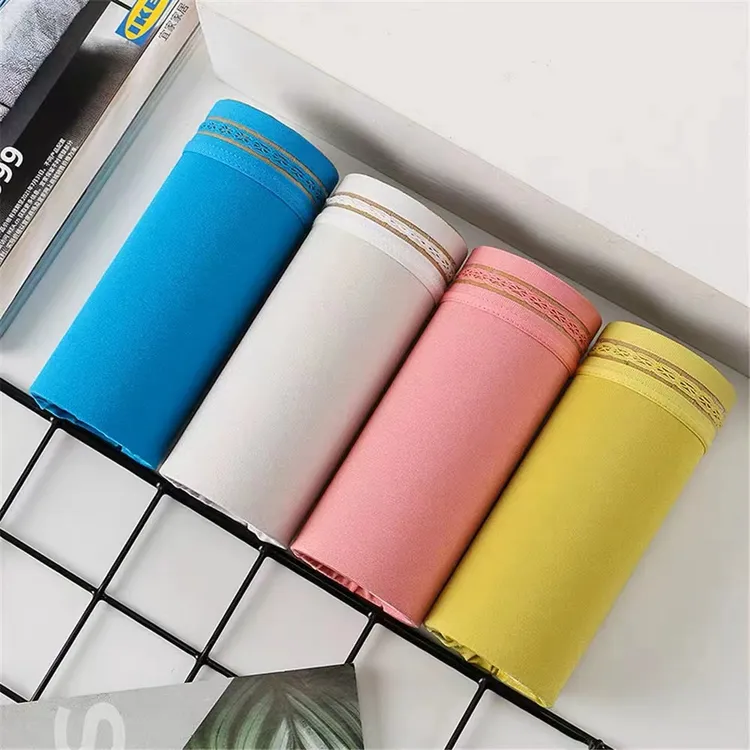 古枫晨 2条装男士冰丝无痕内裤透气丝滑速干平角内裤