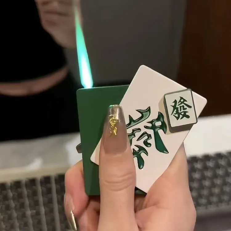 网红旋转发财创意打火机时尚ins国潮高颜值个性圣诞防风百搭男士
