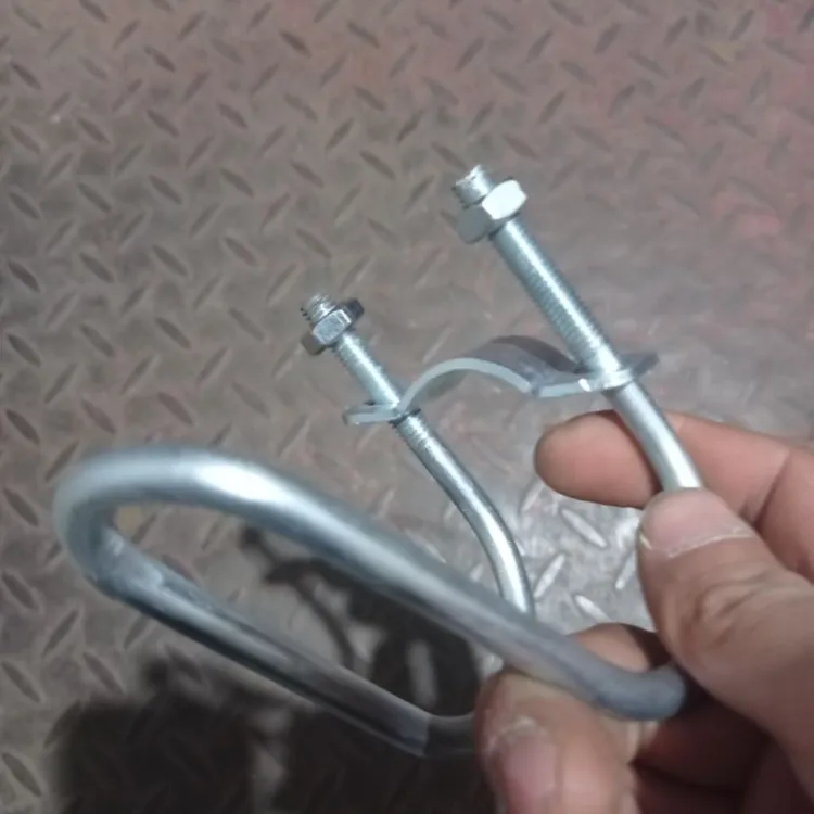 智创镀锌钢管双U型十字管卡螺栓u型抱箍卡箍大棚养殖铁管卡扣