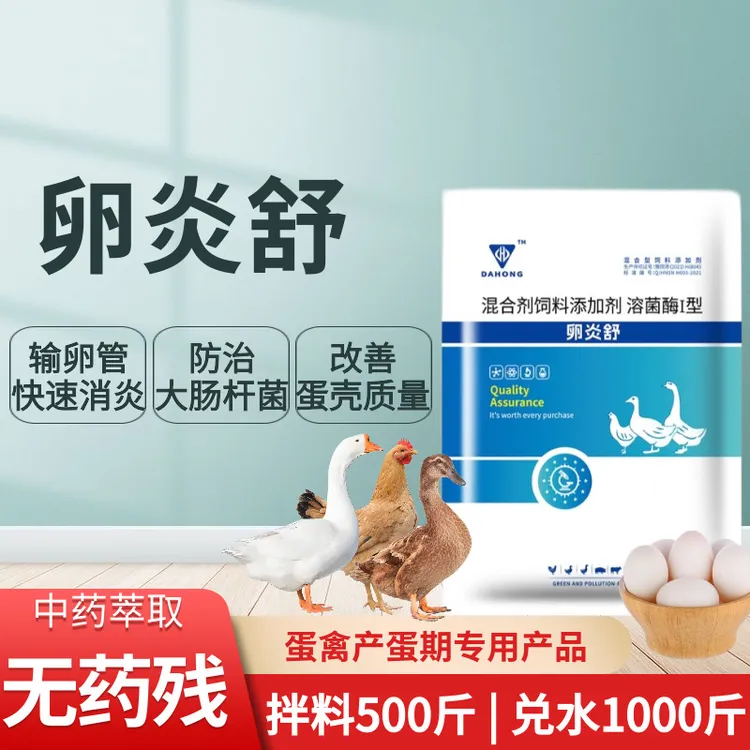 【卵炎舒】蛋禽蛋鸡蛋鸭种鹅产蛋期输卵管消炎腹膜炎提高产蛋添加剂