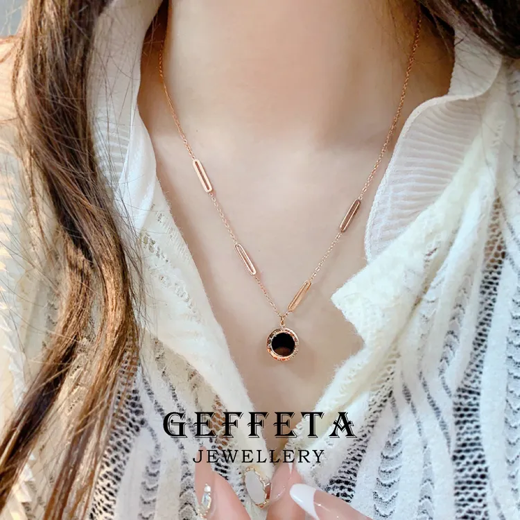 GEFFETA/格菲塔  镀K金 项链双面佩戴不掉色可调节秋冬款