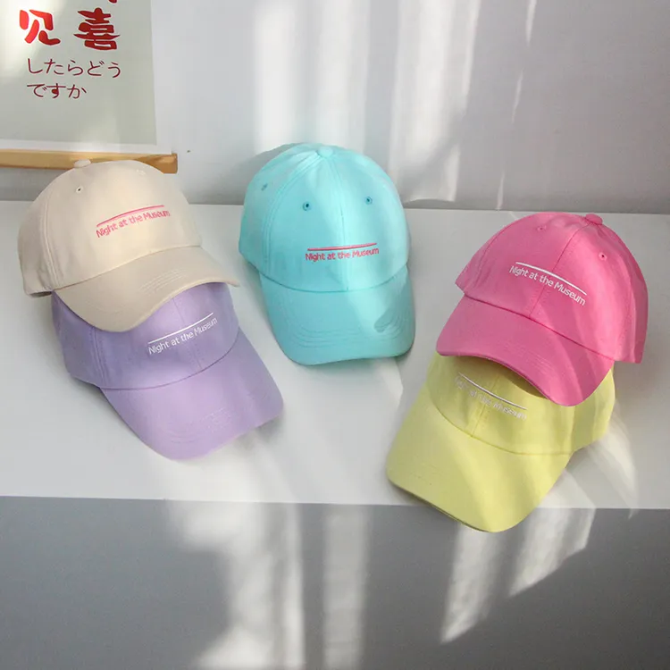 儿童鸭舌帽夏季薄款男女童棒球帽字母刺绣帽子宝宝遮阳防晒韩版潮