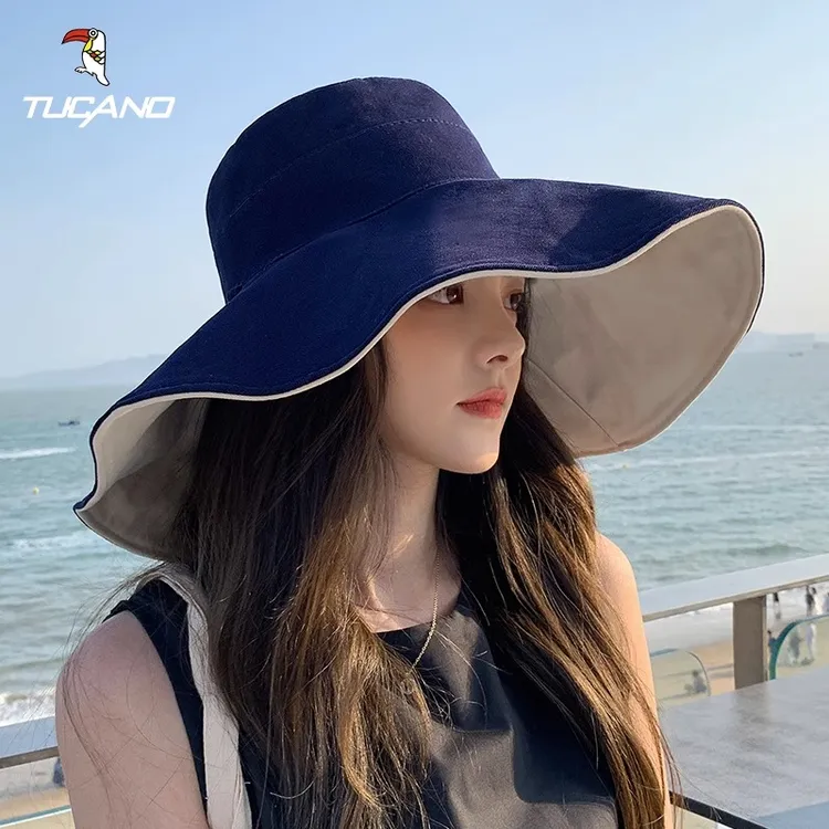 帽子女啄木鸟夏大檐防紫外线户外防晒遮阳休闲百搭女士太阳遮脸