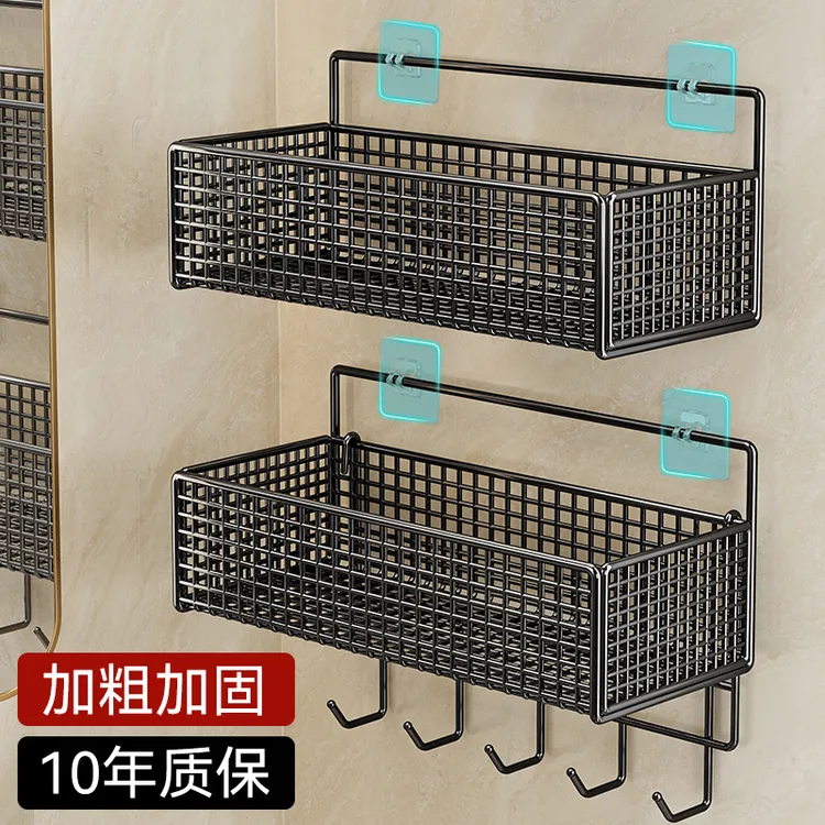 过早葱姜蒜厨房置物架壁挂收纳调料姜蒜各种神器墙上沥水菜篮子免