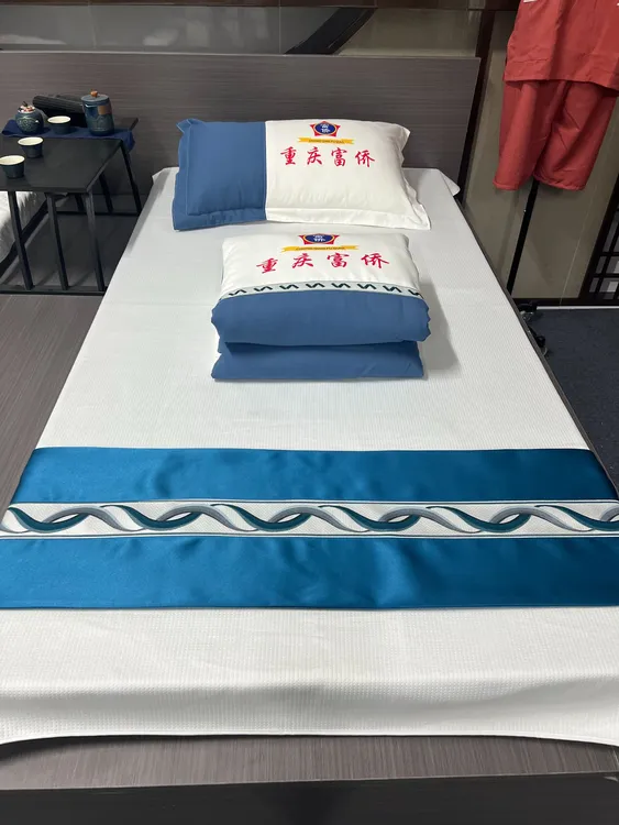 高档足浴四季被罩简约小被子按摩床专用被子酒店足疗店空调被定制