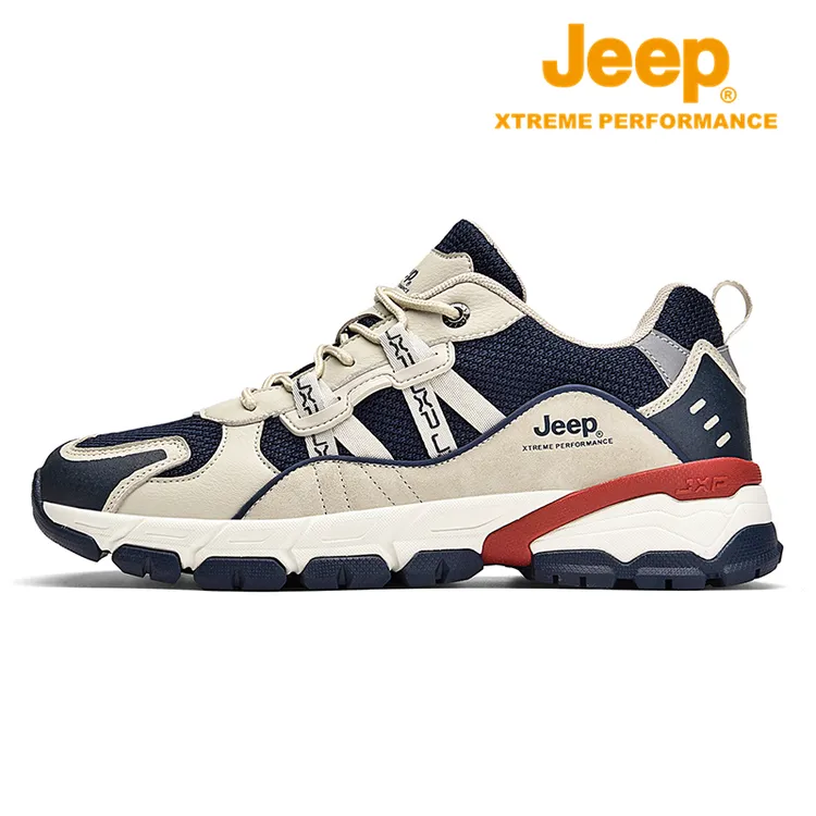 JEEP/吉普户外徒步男士春季百搭时尚轻便大码跑步休闲登山运动鞋