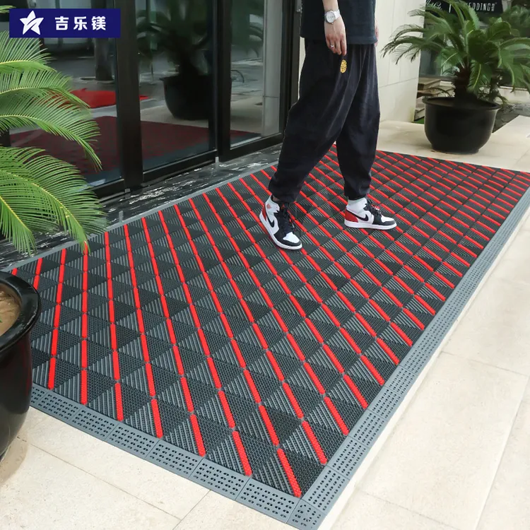 室外防滑地垫酒店进门商用免洗垫门口脚垫入户蹭土拼接刮泥地垫子