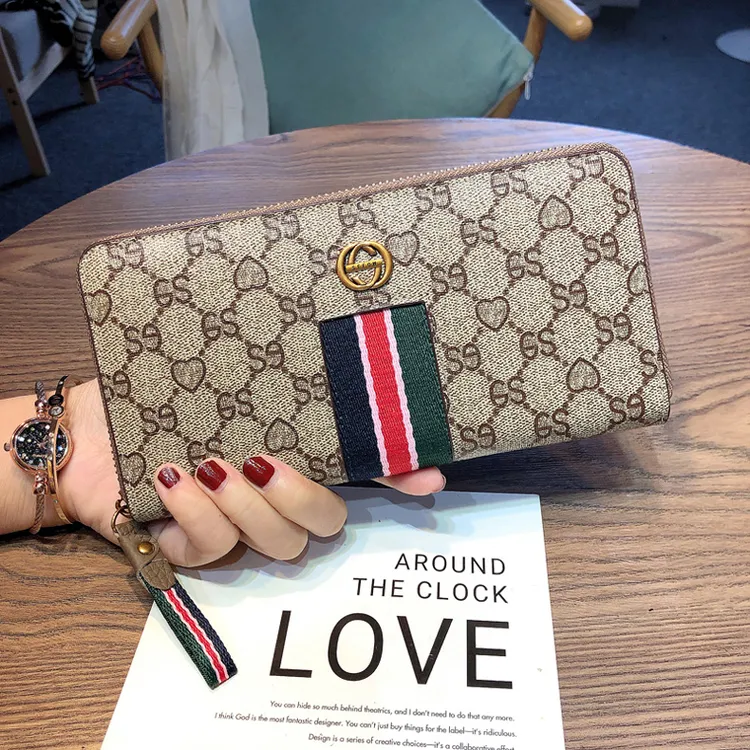 CalvimKeith钱包女款2025新款精致好看可放钞票大容量真皮招财长