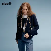 461【陈嘉尔专属】dzzit地素粗花呢外套春秋小香风流苏边