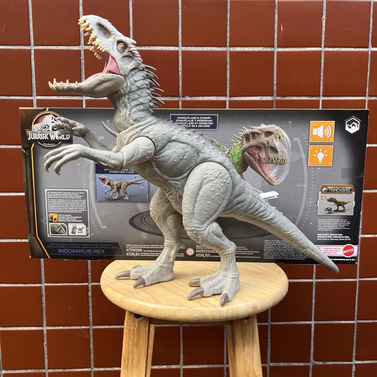 MATTEL/美泰侏罗纪世界声光暴虐霸王龙模型狂暴龙恐龙玩具HNT63