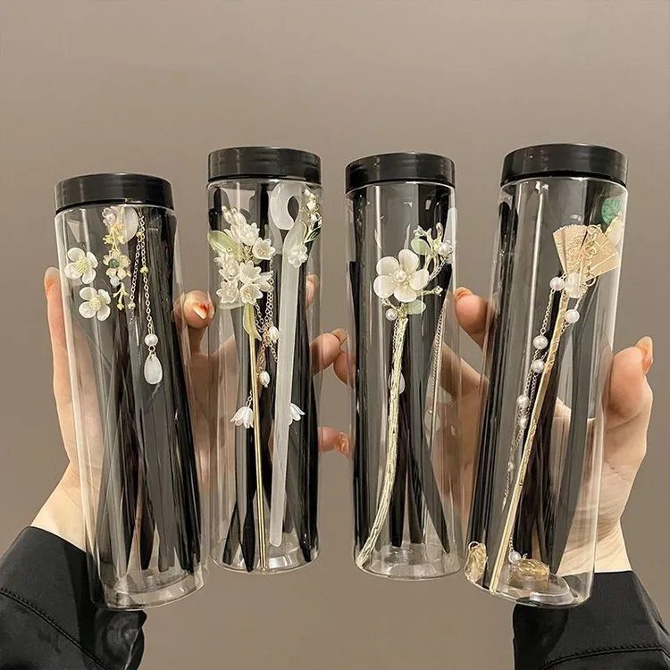 新款发簪古风簪子女新中式发钗简约现代高级手工