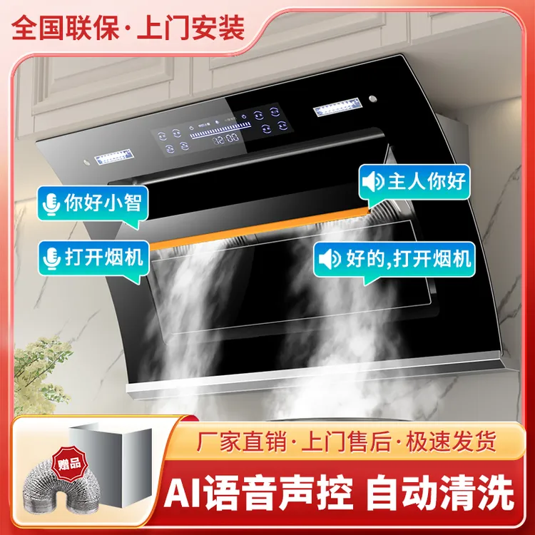 好太太双电机抽油烟机厂家直销大吸力油烟机侧吸家用厨房小型排脱