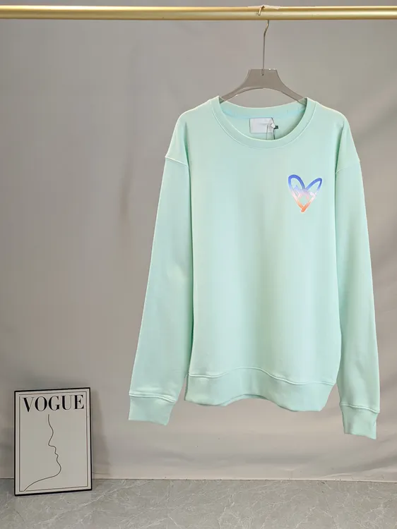 法 男装纯色圆领微弹宽松长袖棉毛圈卫衣F2974