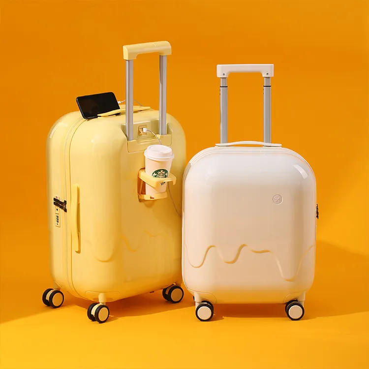 20寸登机行李箱网红登机箱泡泡拉杆箱万向轮旅行箱泡泡密码箱卡通