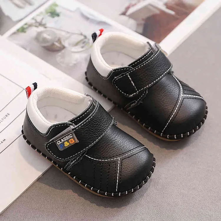 春秋0一1岁男女宝宝学步鞋软底真皮儿童鞋子6-18个月防滑婴儿单鞋