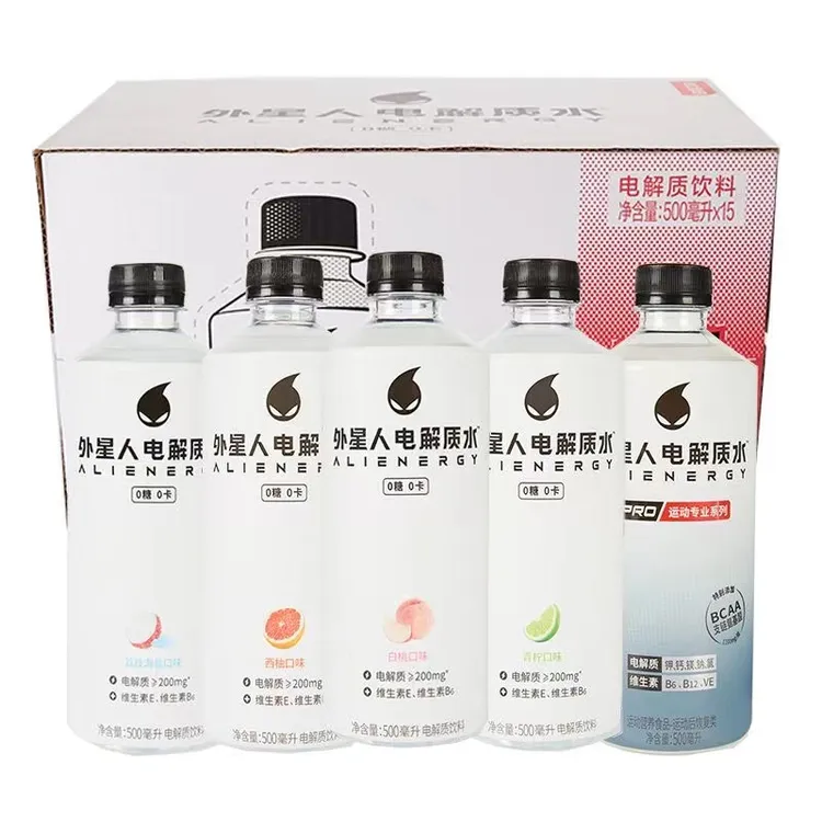 【新货5瓶】外星人电解质水白桃口味青柠西柚500ml运动系列补水饮品