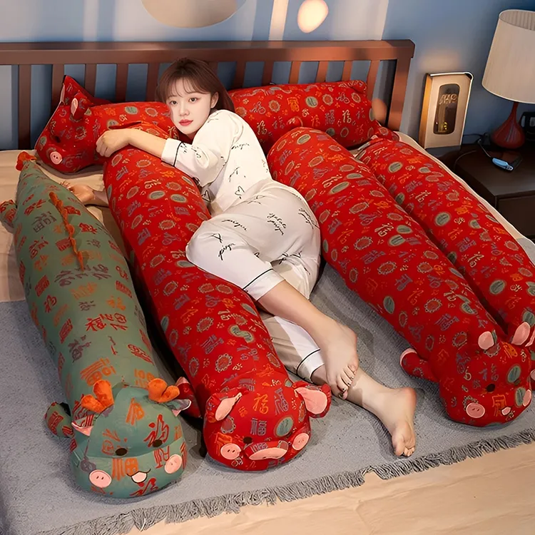 三层纱抱枕长条枕女生床上睡觉夹腿公仔男生款侧睡靠枕毛绒玩具