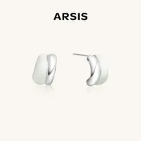 ARSIS流光云朵双层耳钉精致个性饰品时尚耳扣L1饰品小众设计高级
