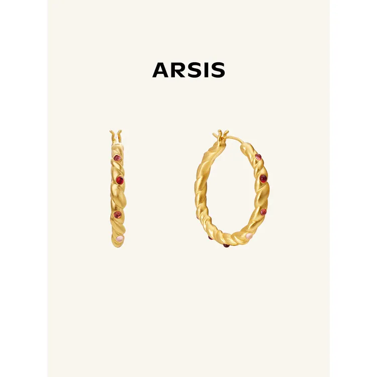 ARSIS纯真年代系列油画蔷薇耳圈L30