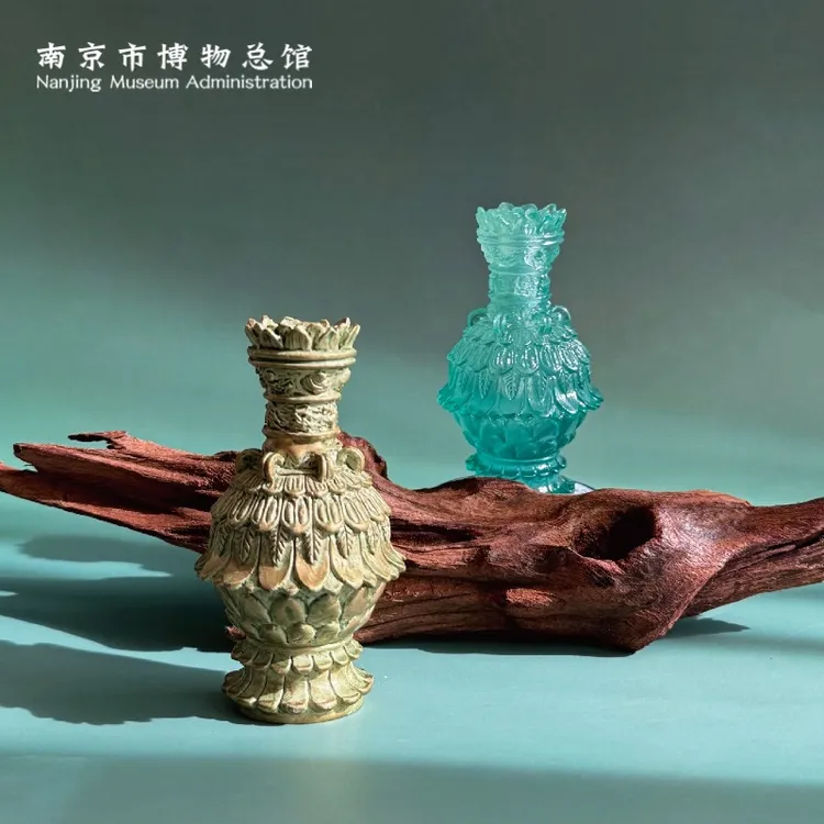 【镇馆之宝】南京博物馆文创纪念品六朝青瓷莲花尊立体冰箱贴小青尊南京伴手礼