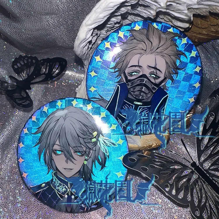 第五人格同人烛火之夜反光徽章双闪吧唧黑白先知勘探员囚徒