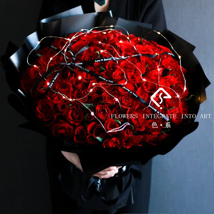 99朵玫瑰花束鲜花速递生日北京上海广州深圳全国同城配送女友礼物