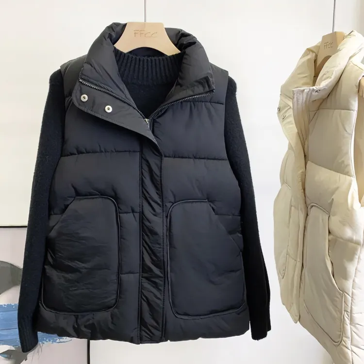 212胖mm百搭棉服马甲女秋冬新款显瘦大码马夹百搭外套背心外穿