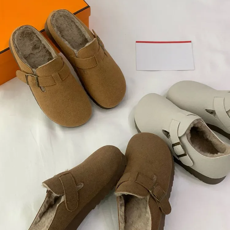勃肯鞋雅丹风女外穿2025新款单鞋冬季加绒厚底软底秋冬棉鞋3312