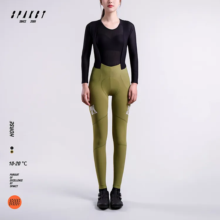 【秋冬新品】思帕客女子进口坐垫绒感保暖背带骑行裤多色单车骑行裤