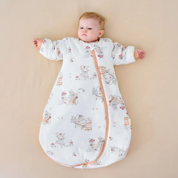 新生婴儿睡袋秋冬厚款恒温 初生儿童防踢被子宝宝襁褓一体式睡袋