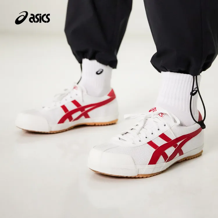 ASICS/亚瑟士复古休闲鞋中性款经典款帆布鞋休闲小白鞋 TSG-110