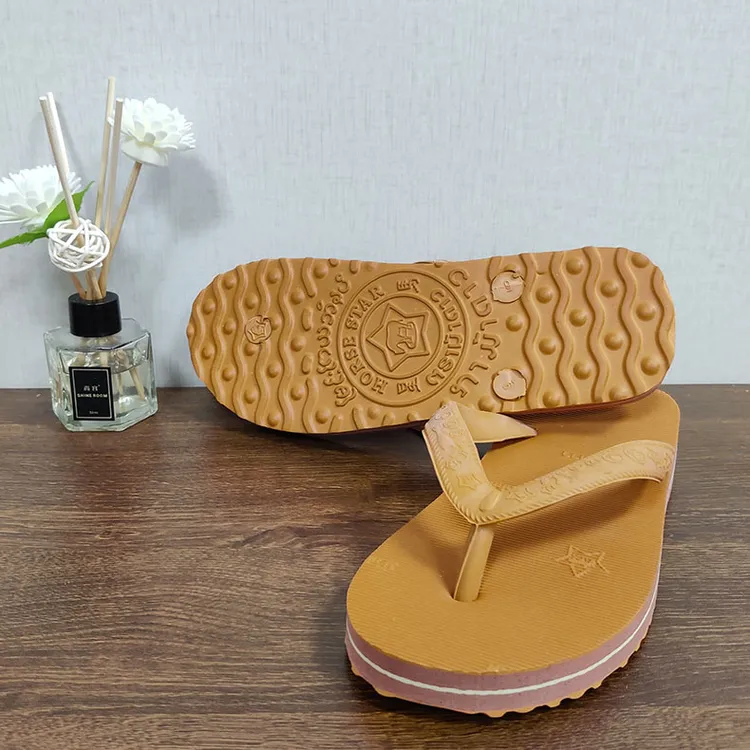 泰国橡胶星马人字拖男 怀旧版沙滩外穿拖鞋 防滑耐磨夹角拖凉鞋男