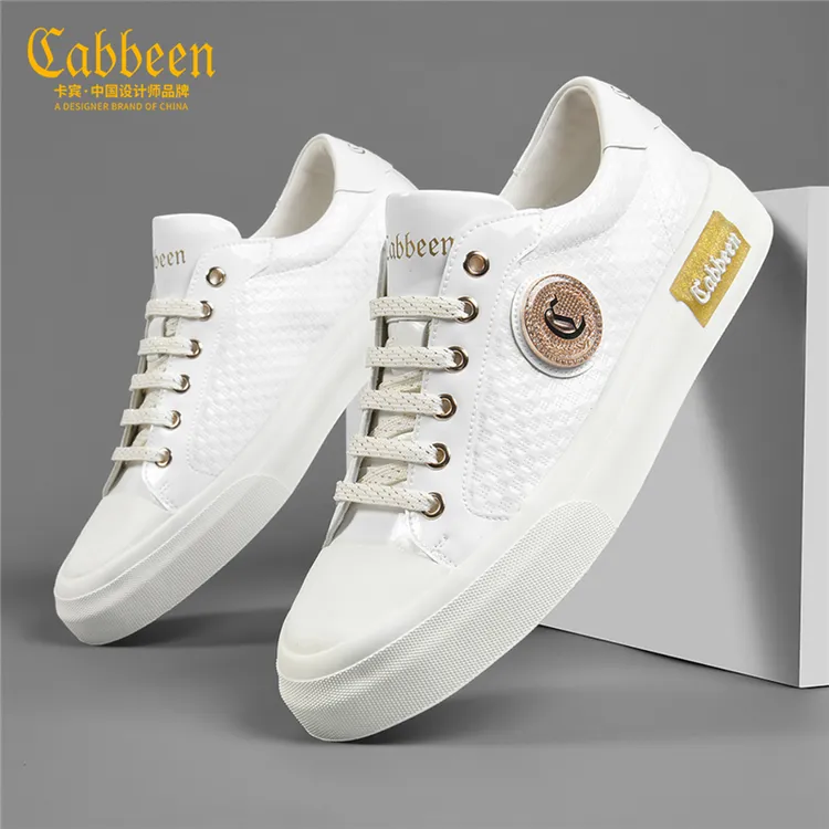 卡宾男鞋秋季透气2024新款韩版百搭男士小白鞋潮牌休闲轻奢板鞋男