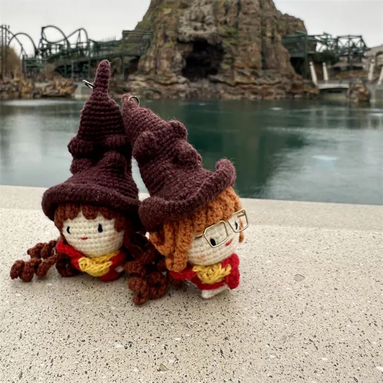 哈利波特挂件针织赫敏包挂车挂摆台手工钩织毛绒个性玩偶哈迷礼物
