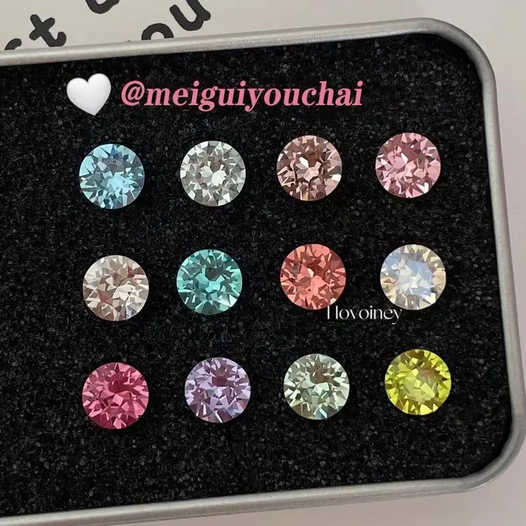 钛钢耳饰 【亏米浮力4支】8mm华子耳钉ss39时尚百搭耳蜗钉耳骨钉