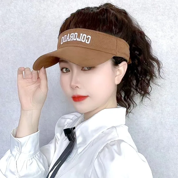 热卖女短发一体连帽子新款时尚全头套式自然仿全真减龄高马尾假发