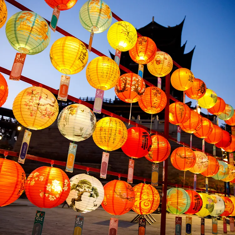 2026灯笼挂饰新款国潮风节日装饰商场民宿景区民宿场景氛围布置