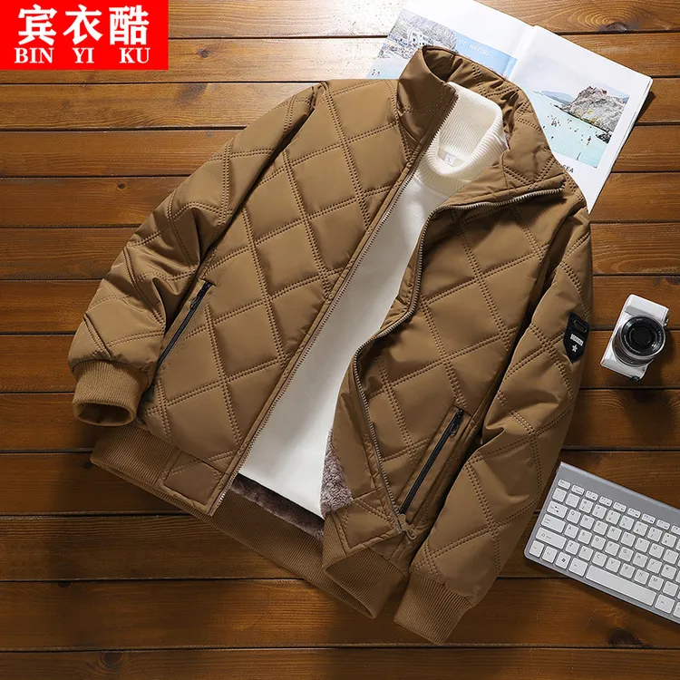 男士棉衣2025冬季新款棉服大码男装保暖立领棉袄加绒加厚外套男