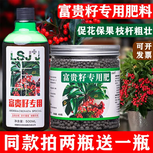 富贵籽肥料专用肥营养液富贵子叶面喷施肥有机肥盆栽促红果花肥