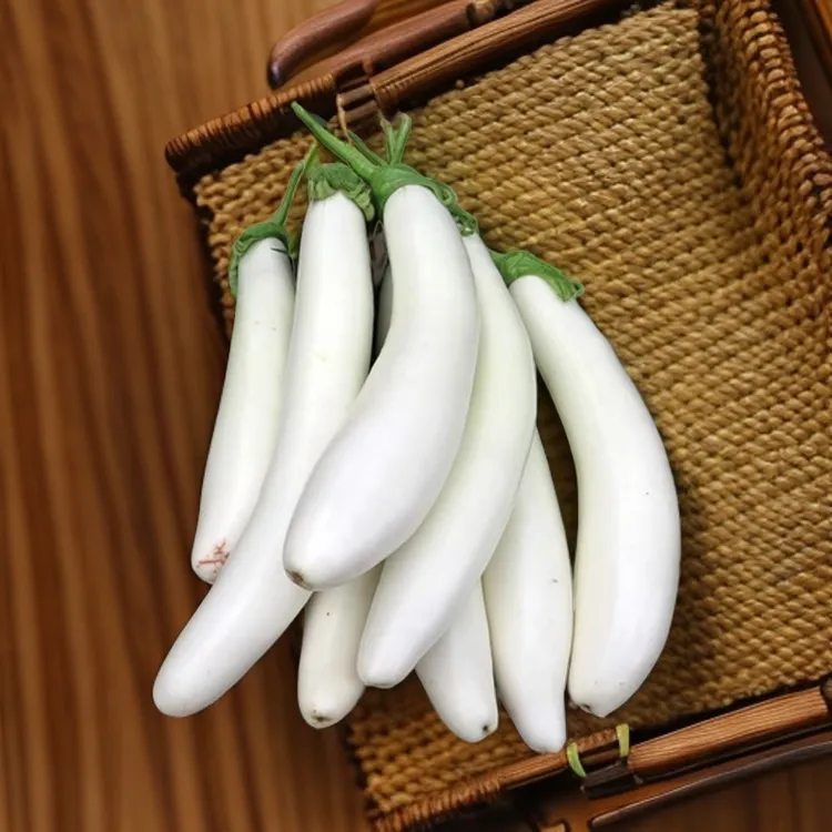 农家自种白茄子当季新鲜蔬菜新鲜现摘净重1-5斤皮薄肉嫩现采现发