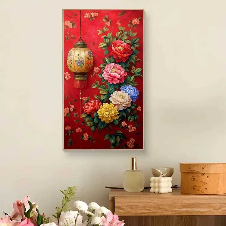 直播系列|大尺寸合集真心数字油画diy油画填色涂色手工艺术装饰画