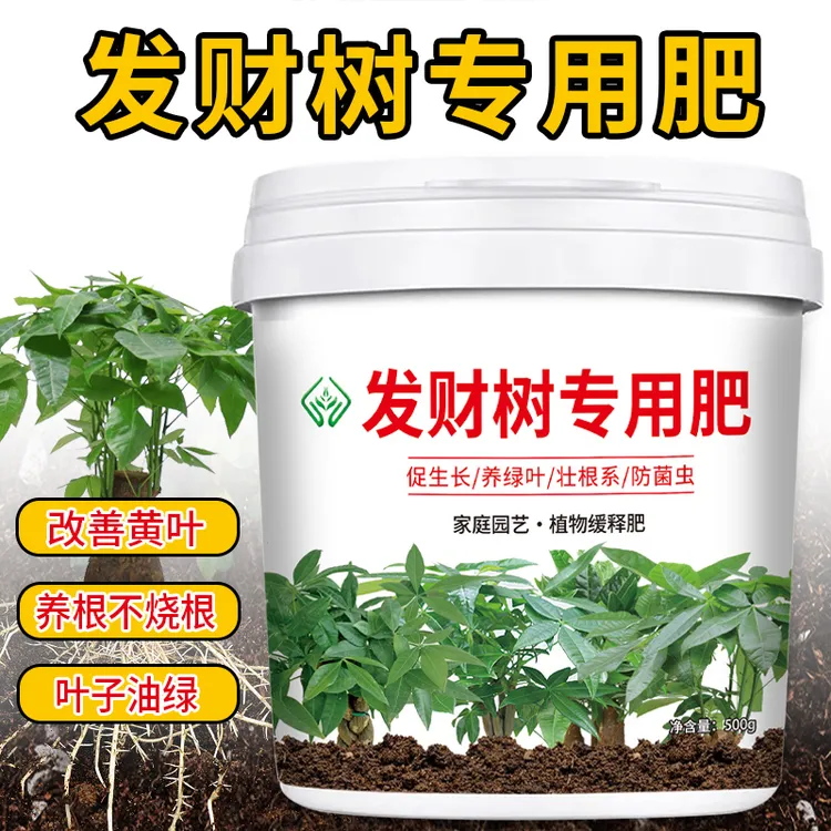 【发财树专用肥料】有机肥花肥室内盆栽促开花叶片油绿颗粒缓释肥料
