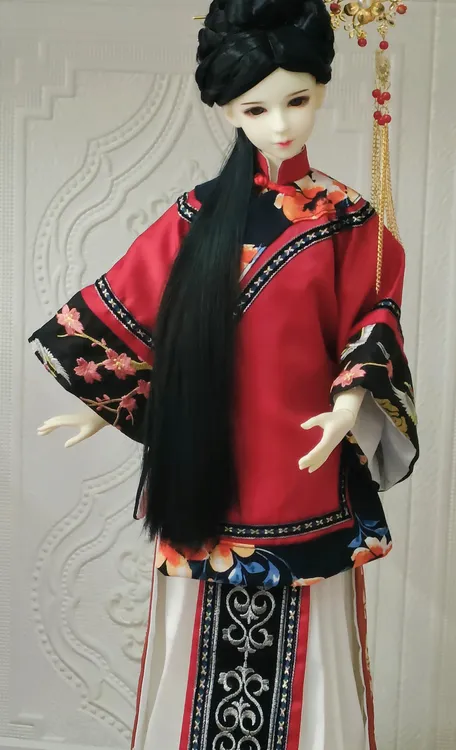 纯手工制作古风芭比娃衣