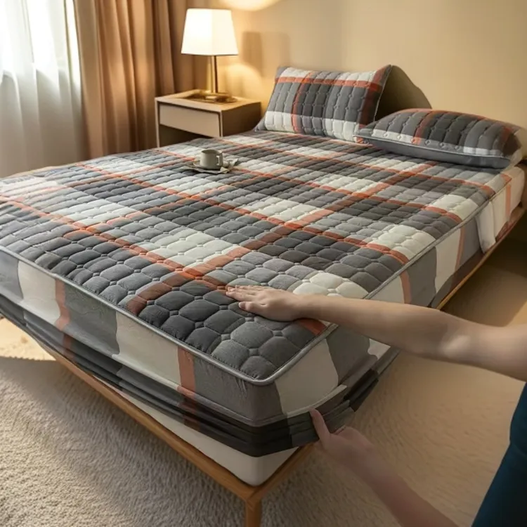 春秋款加棉夹棉床笠加厚防滑保护罩床罩榻榻米床垫套全包围罩罩套