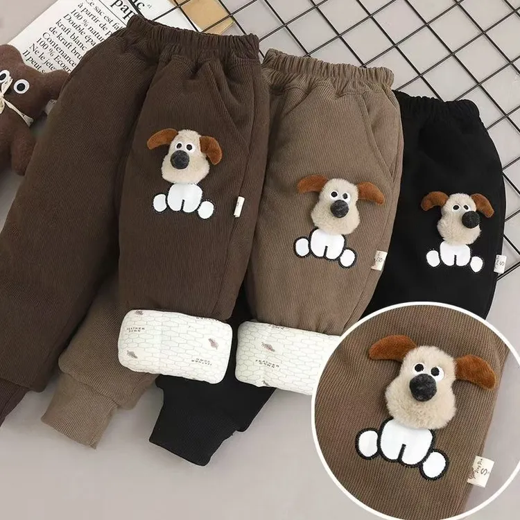 零下-20°男童裤子冬季宝宝三层加厚一条保暖过冬棉裤小儿童加绒裤